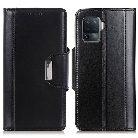 Custodia Portafoglio In Pelle Cover con Supporto M13L per Oppo Reno5 F Nero