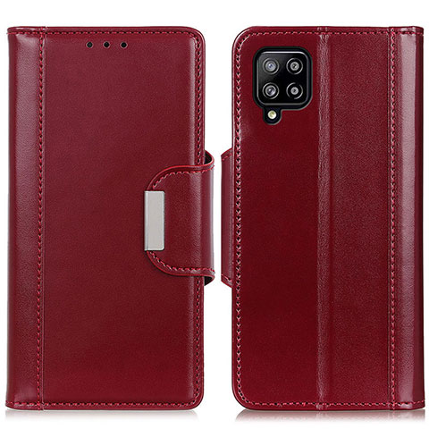 Custodia Portafoglio In Pelle Cover con Supporto M13L per Samsung Galaxy A22 4G Rosso