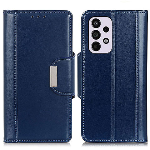 Custodia Portafoglio In Pelle Cover con Supporto M13L per Samsung Galaxy A33 5G Blu