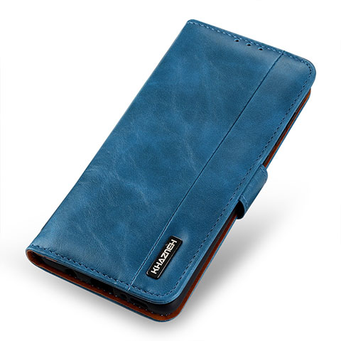 Custodia Portafoglio In Pelle Cover con Supporto M13L per Samsung Galaxy M02s Blu