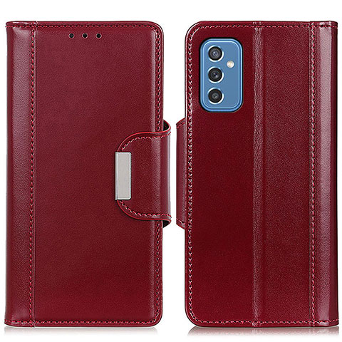 Custodia Portafoglio In Pelle Cover con Supporto M13L per Samsung Galaxy M52 5G Rosso