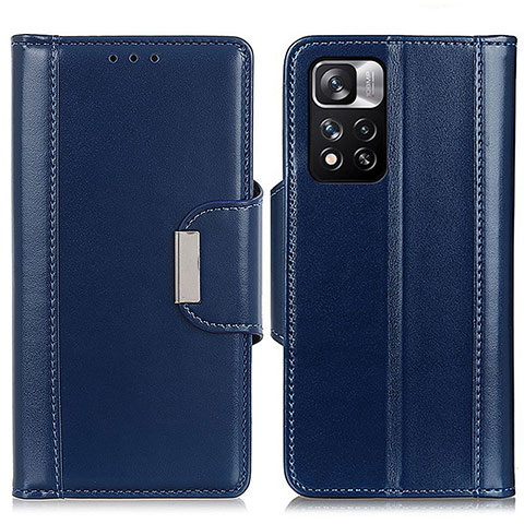 Custodia Portafoglio In Pelle Cover con Supporto M13L per Xiaomi Mi 11i 5G (2022) Blu