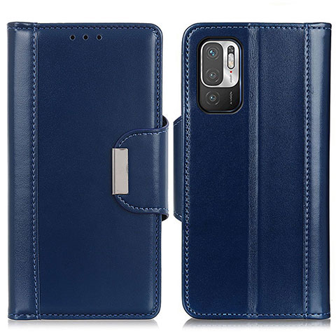 Custodia Portafoglio In Pelle Cover con Supporto M13L per Xiaomi POCO M3 Pro 5G Blu