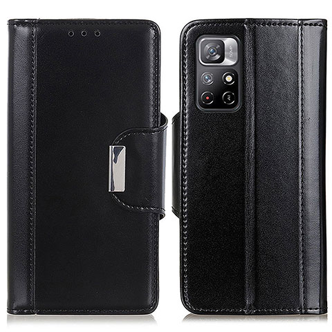 Custodia Portafoglio In Pelle Cover con Supporto M13L per Xiaomi Poco M4 Pro 5G Nero