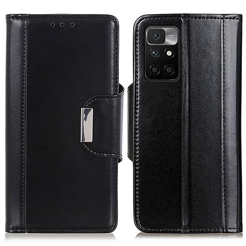 Custodia Portafoglio In Pelle Cover con Supporto M13L per Xiaomi Redmi 10 4G Nero