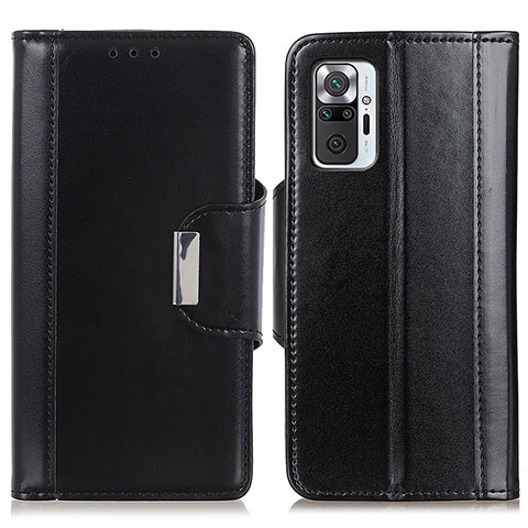 Custodia Portafoglio In Pelle Cover con Supporto M13L per Xiaomi Redmi Note 10 Pro 4G Nero