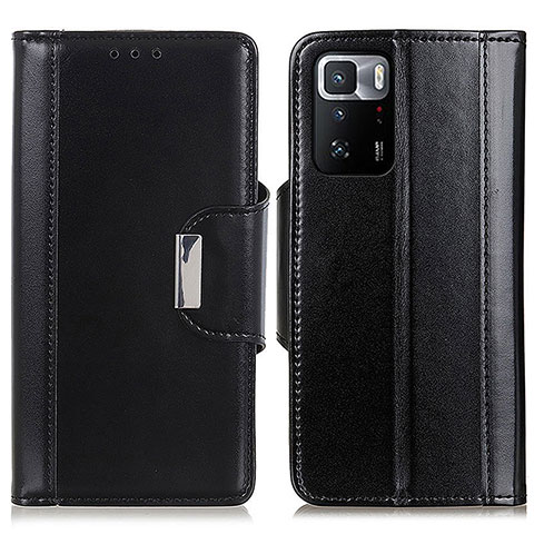 Custodia Portafoglio In Pelle Cover con Supporto M13L per Xiaomi Redmi Note 10 Pro 5G Nero