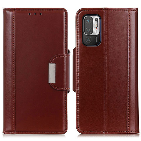 Custodia Portafoglio In Pelle Cover con Supporto M13L per Xiaomi Redmi Note 11 SE 5G Marrone