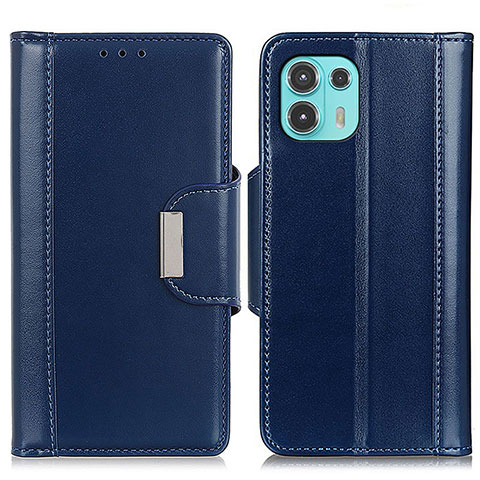 Custodia Portafoglio In Pelle Cover con Supporto M14L per Motorola Moto Edge 20 Lite 5G Blu