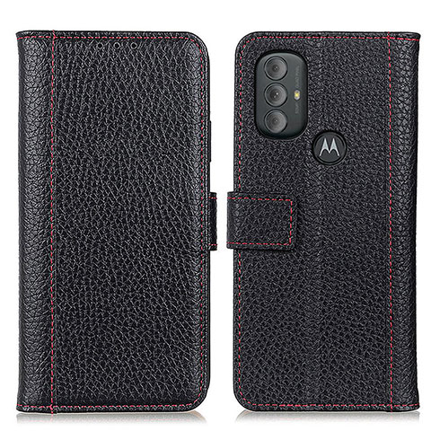 Custodia Portafoglio In Pelle Cover con Supporto M14L per Motorola Moto G Play (2023) Nero