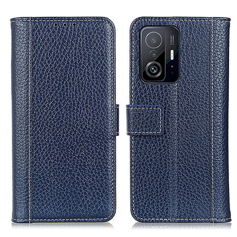 Custodia Portafoglio In Pelle Cover con Supporto M14L per Xiaomi Mi 11T 5G Blu