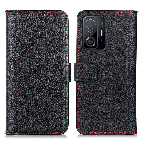 Custodia Portafoglio In Pelle Cover con Supporto M14L per Xiaomi Mi 11T Pro 5G Nero