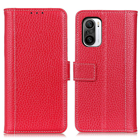 Custodia Portafoglio In Pelle Cover con Supporto M14L per Xiaomi Mi 11X 5G Rosso