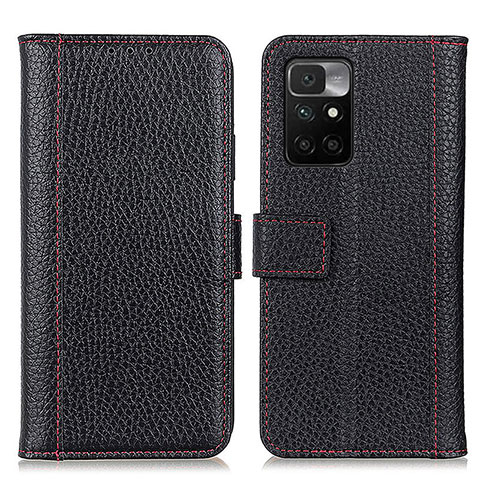 Custodia Portafoglio In Pelle Cover con Supporto M14L per Xiaomi Redmi Note 11 4G (2021) Nero