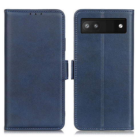 Custodia Portafoglio In Pelle Cover con Supporto M15L per Google Pixel 6a 5G Blu