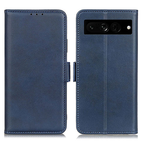 Custodia Portafoglio In Pelle Cover con Supporto M15L per Google Pixel 7 Pro 5G Blu