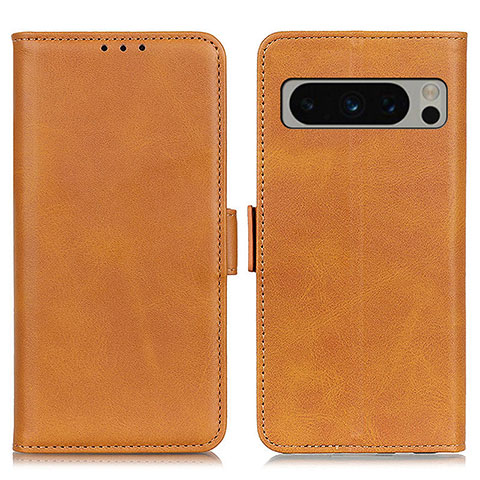 Custodia Portafoglio In Pelle Cover con Supporto M15L per Google Pixel 8 Pro 5G Marrone Chiaro