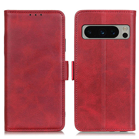 Custodia Portafoglio In Pelle Cover con Supporto M15L per Google Pixel 8 Pro 5G Rosso