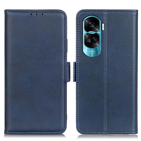 Custodia Portafoglio In Pelle Cover con Supporto M15L per Huawei Honor 90 Lite 5G Blu