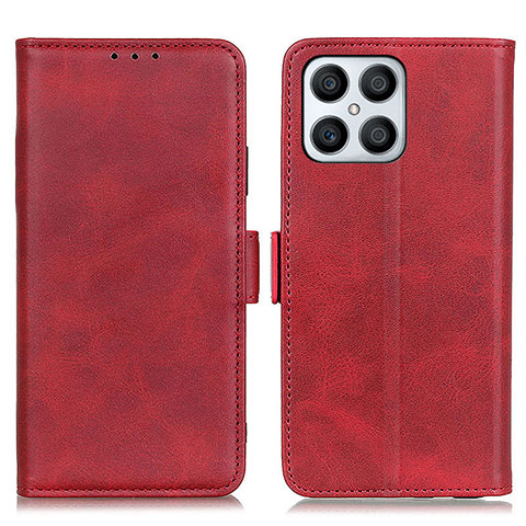 Custodia Portafoglio In Pelle Cover con Supporto M15L per Huawei Honor X8 4G Rosso