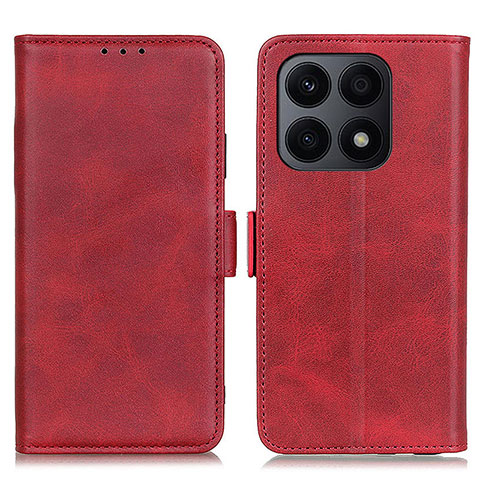 Custodia Portafoglio In Pelle Cover con Supporto M15L per Huawei Honor X8a 4G Rosso