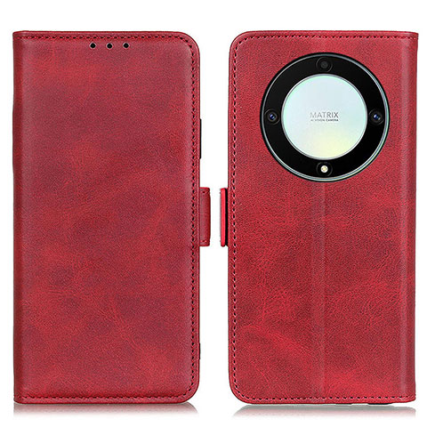 Custodia Portafoglio In Pelle Cover con Supporto M15L per Huawei Honor X9a 5G Rosso