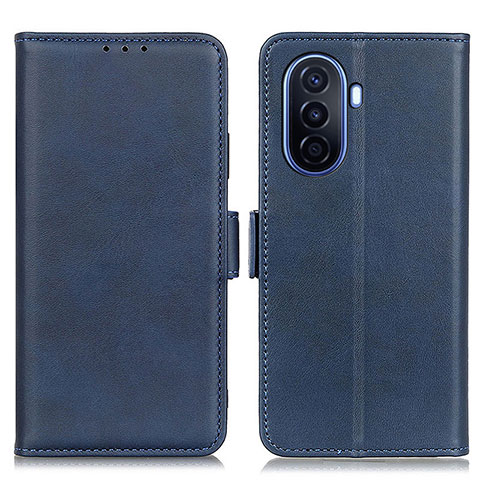 Custodia Portafoglio In Pelle Cover con Supporto M15L per Huawei Nova Y71 Blu