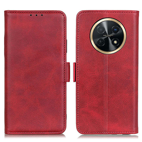 Custodia Portafoglio In Pelle Cover con Supporto M15L per Huawei Nova Y91 Rosso