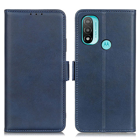 Custodia Portafoglio In Pelle Cover con Supporto M15L per Motorola Moto E40 Blu