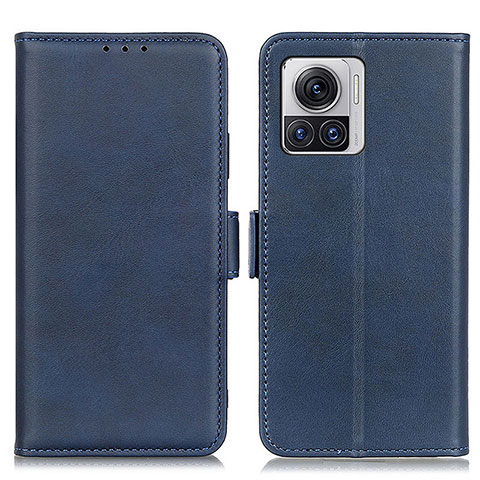 Custodia Portafoglio In Pelle Cover con Supporto M15L per Motorola Moto Edge 30 Ultra 5G Blu