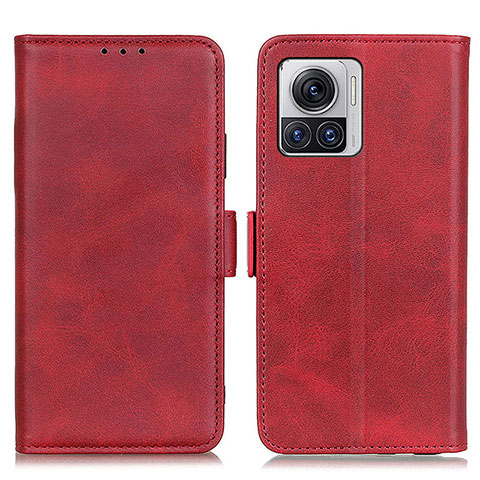 Custodia Portafoglio In Pelle Cover con Supporto M15L per Motorola Moto Edge 30 Ultra 5G Rosso