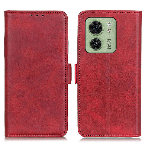 Custodia Portafoglio In Pelle Cover con Supporto M15L per Motorola Moto Edge 40 5G Rosso