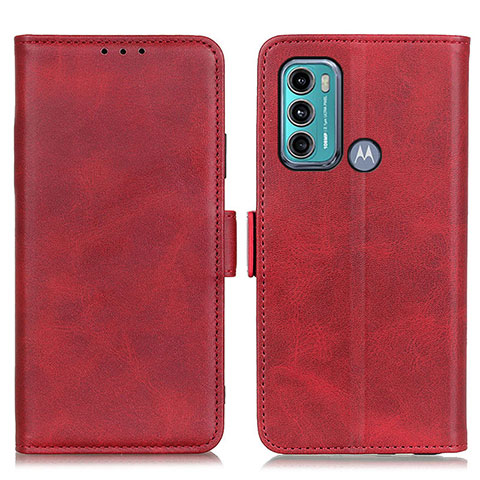 Custodia Portafoglio In Pelle Cover con Supporto M15L per Motorola Moto G40 Fusion Rosso