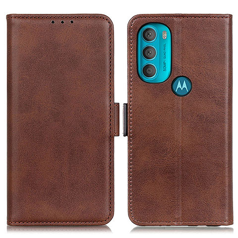 Custodia Portafoglio In Pelle Cover con Supporto M15L per Motorola Moto G71 5G Marrone