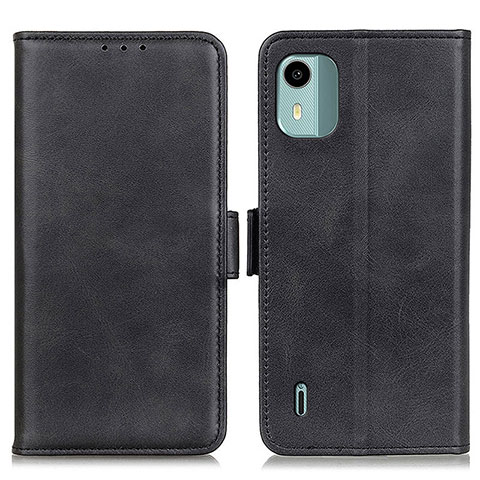 Custodia Portafoglio In Pelle Cover con Supporto M15L per Nokia C12 Pro Nero