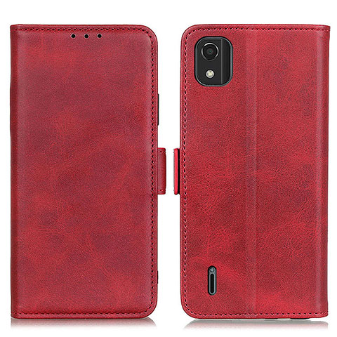 Custodia Portafoglio In Pelle Cover con Supporto M15L per Nokia C2 2nd Edition Rosso