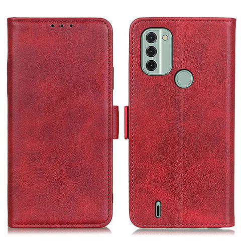 Custodia Portafoglio In Pelle Cover con Supporto M15L per Nokia C31 Rosso