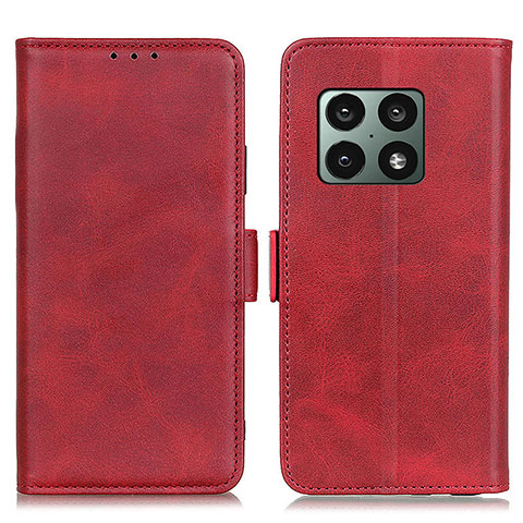 Custodia Portafoglio In Pelle Cover con Supporto M15L per OnePlus 10 Pro 5G Rosso