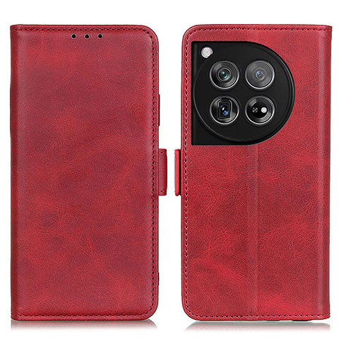 Custodia Portafoglio In Pelle Cover con Supporto M15L per OnePlus 12R 5G Rosso