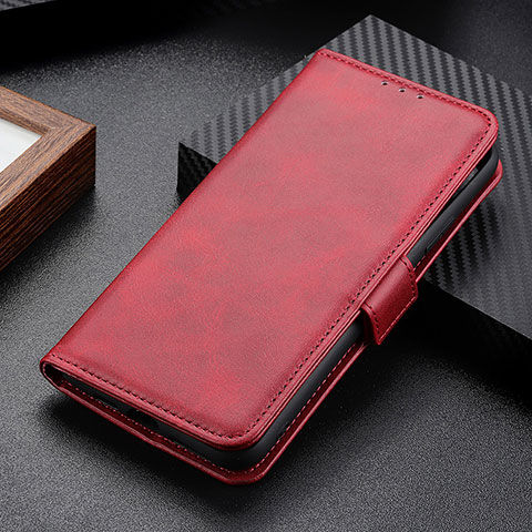 Custodia Portafoglio In Pelle Cover con Supporto M15L per OnePlus 9 5G Rosso