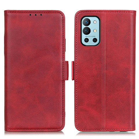 Custodia Portafoglio In Pelle Cover con Supporto M15L per OnePlus 9R 5G Rosso