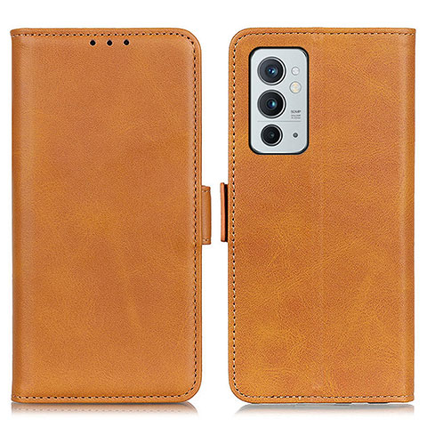 Custodia Portafoglio In Pelle Cover con Supporto M15L per OnePlus 9RT 5G Marrone Chiaro