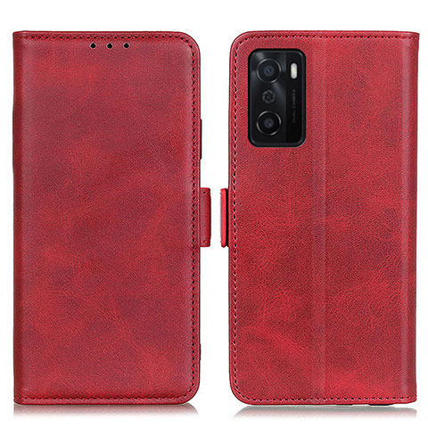 Custodia Portafoglio In Pelle Cover con Supporto M15L per Oppo A55S 5G Rosso