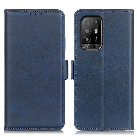 Custodia Portafoglio In Pelle Cover con Supporto M15L per Oppo A94 5G Blu