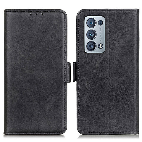 Custodia Portafoglio In Pelle Cover con Supporto M15L per Oppo Reno6 Pro 5G Nero