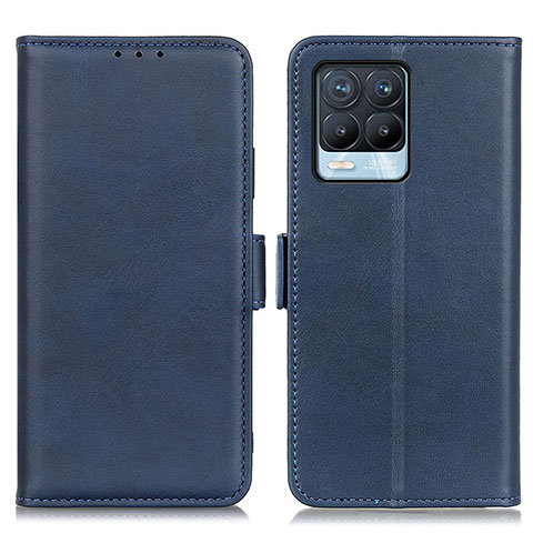 Custodia Portafoglio In Pelle Cover con Supporto M15L per Realme 8 4G Blu