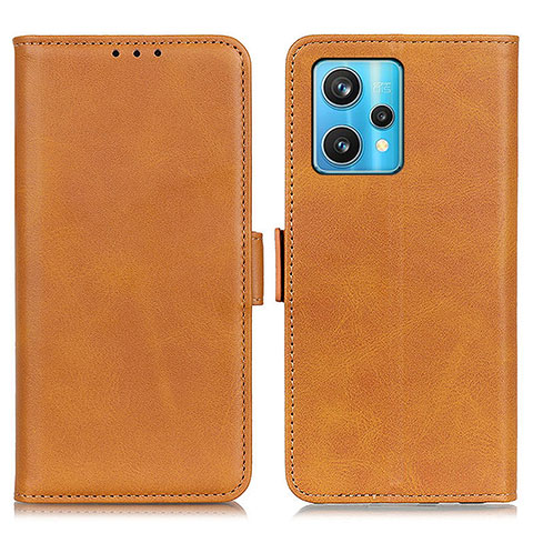 Custodia Portafoglio In Pelle Cover con Supporto M15L per Realme 9 Pro 5G Marrone Chiaro