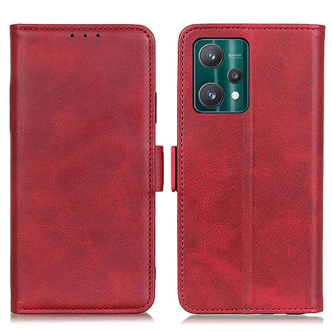 Custodia Portafoglio In Pelle Cover con Supporto M15L per Realme 9 Pro+ Plus 5G Rosso