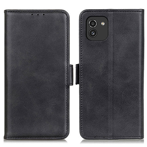 Custodia Portafoglio In Pelle Cover con Supporto M15L per Samsung Galaxy A03 Nero