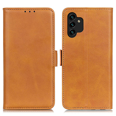 Custodia Portafoglio In Pelle Cover con Supporto M15L per Samsung Galaxy A04s Marrone Chiaro